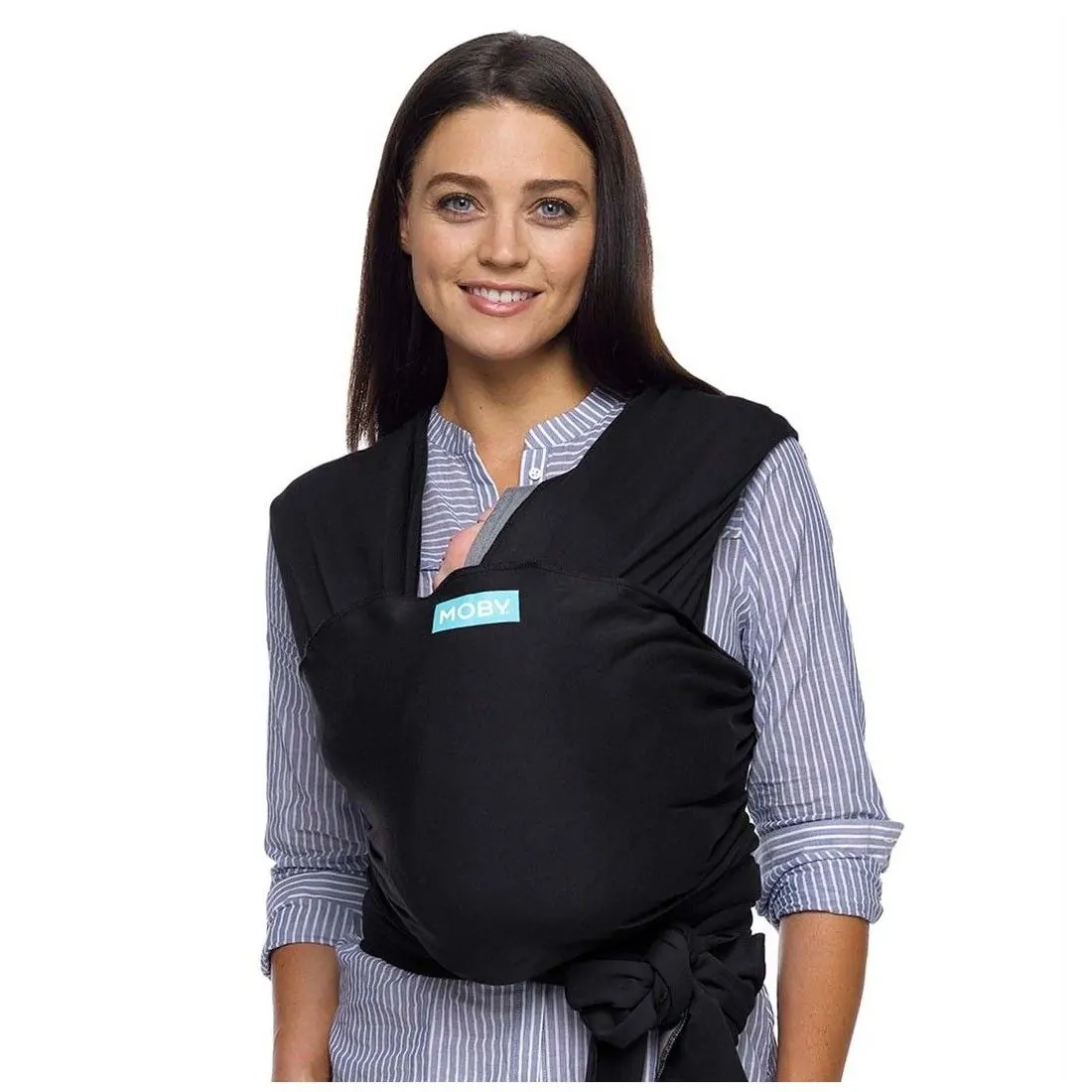 Fular Portabebés Moby Wrap Evolution Black (Bambú)